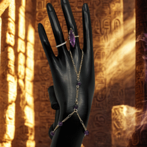 Amethyst Hand Chain – 14K Gold Filled