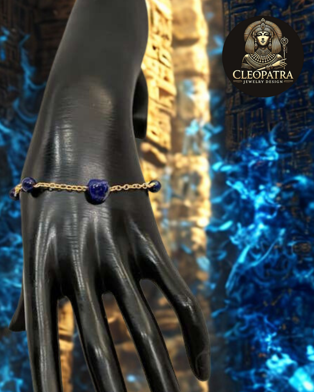 Lapis Lazuli Gold Filled Bracelet – Afghan Stone