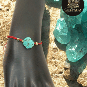 Red String Bracelet with Turquoise