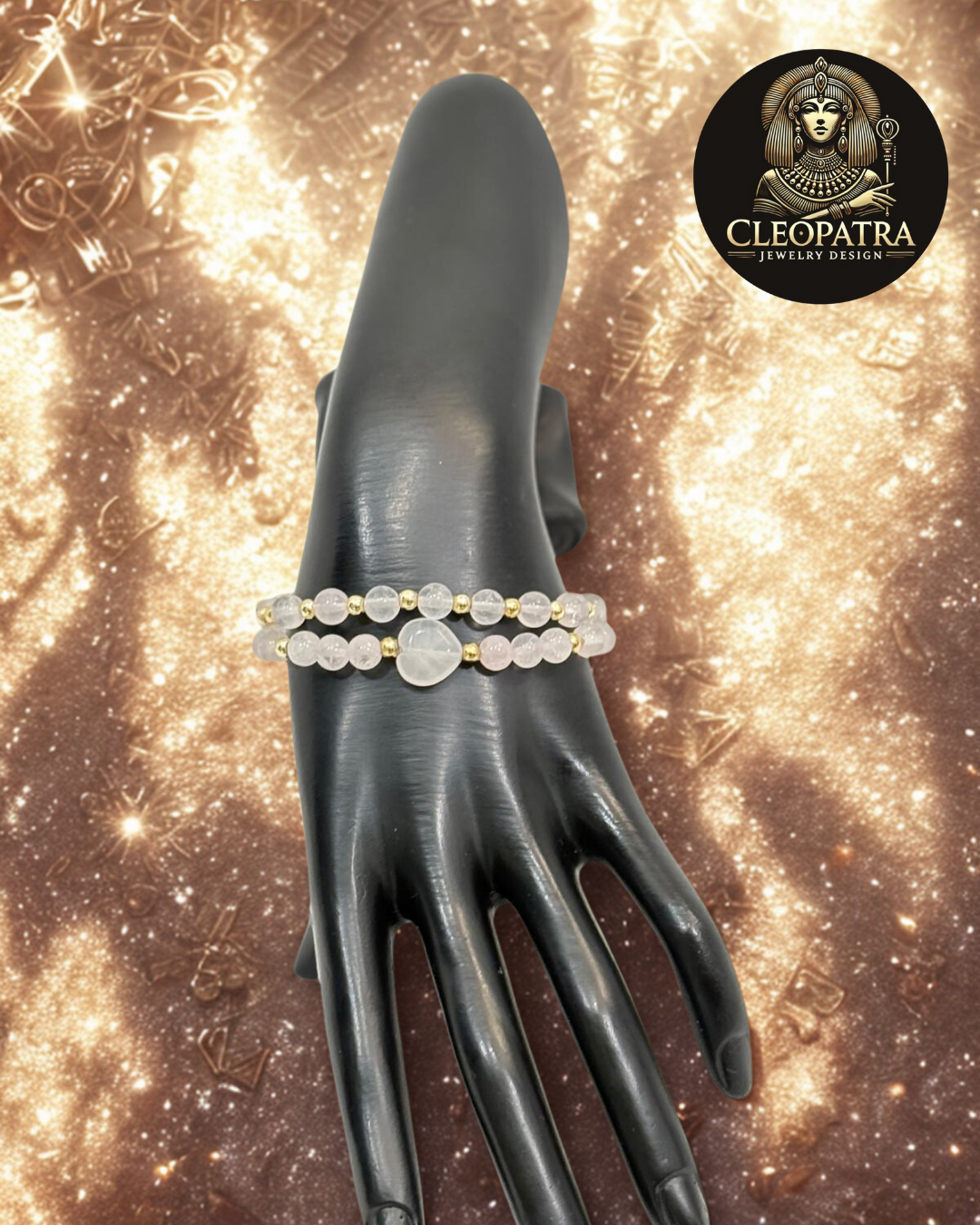 Rose Quartz Goddess Bracelet