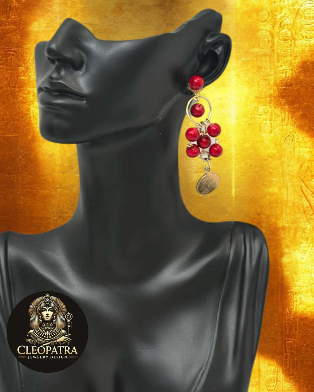 Gypsy-Inspired Red Earrings