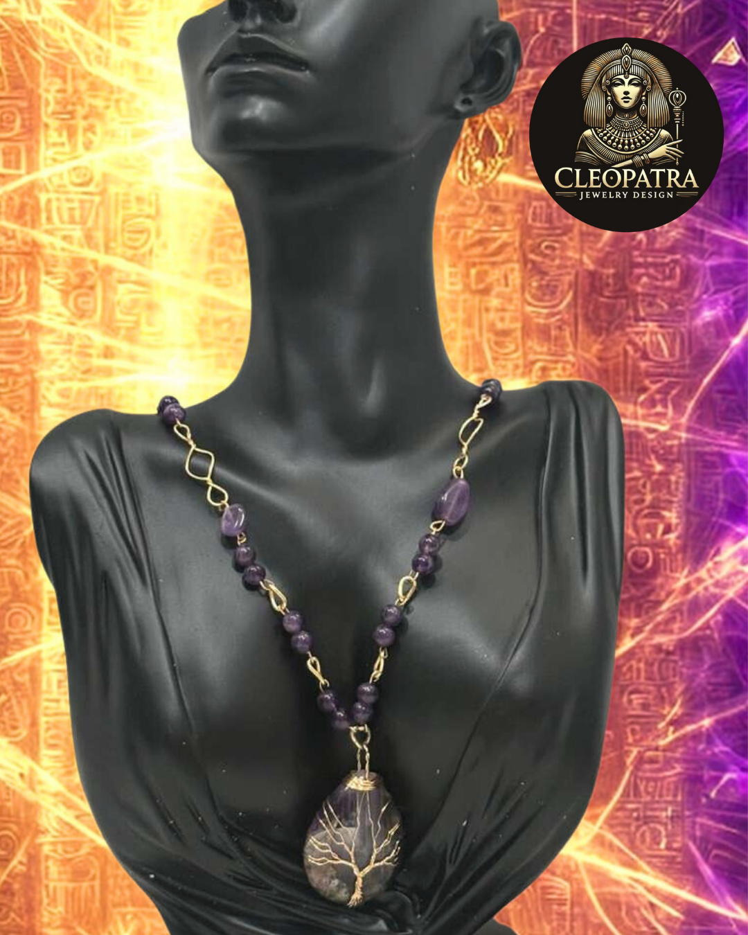 Amethyst Tree of Life Necklace